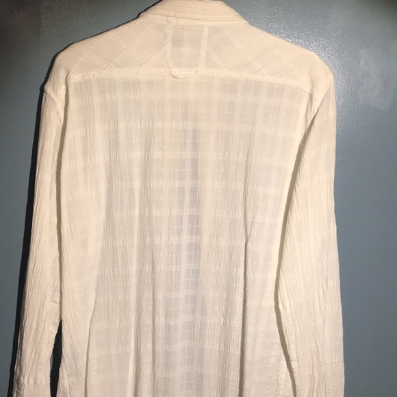 Guess Mens Long Sleeve White Button Down - Picture 12 of 16